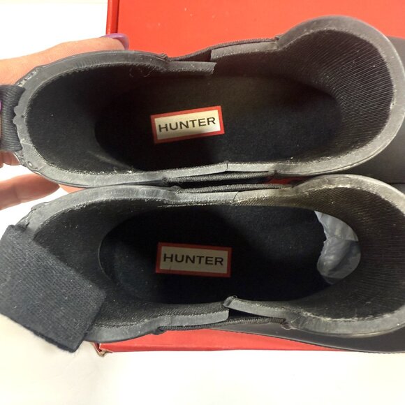 Hunter Original Chelsea Rain Boots | Black | Women’s 7 | New With Box - Picture 8 of 10